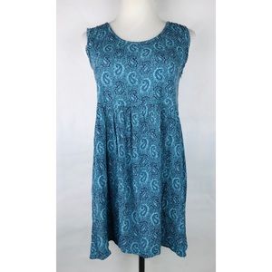 LA Hearts Top Medium Blue Sleeveless Babydoll